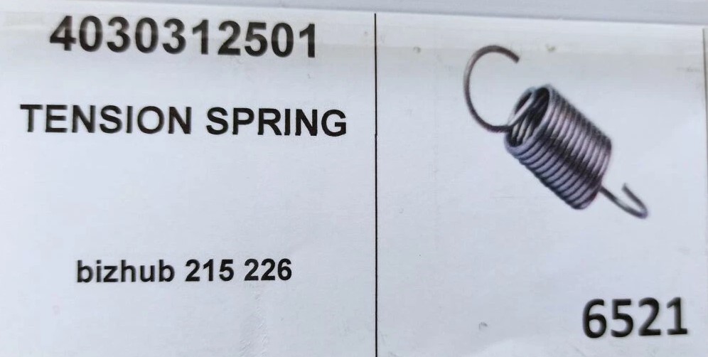KONICA MINOLTA 4030312501 TENSION SPRING ORIGINAL - Εικόνα 2