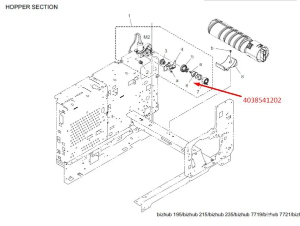 KONICA MINOLTA 4038541202 PRESSURE SPRING