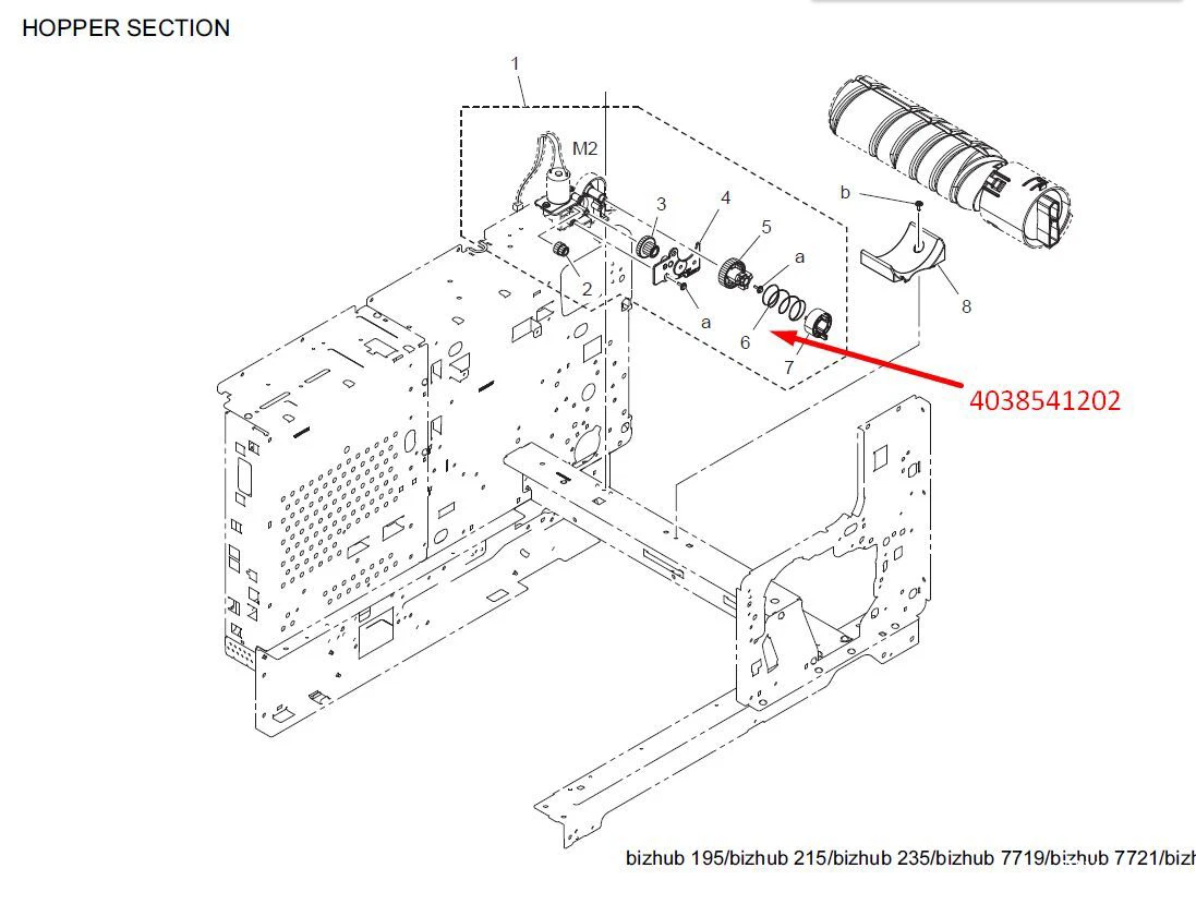 KONICA MINOLTA 4038541202 PRESSURE SPRING - Εικόνα 2