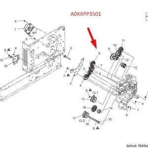 KONICA MINOLTA A0XXPP3501 GEAR ΓΡΑΝΑΖΙ - Εικόνα 3
