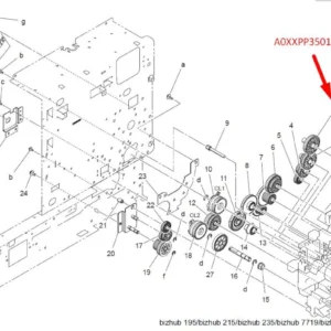 KONICA MINOLTA A0XXPP3501 GEAR ΓΡΑΝΑΖΙ - Εικόνα 2
