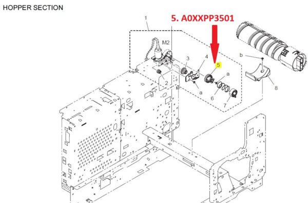 KONICA MINOLTA A0XXPP3501 GEAR ΓΡΑΝΑΖΙ