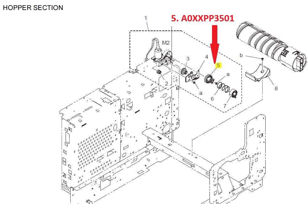 KONICA MINOLTA A0XXPP3501 GEAR ΓΡΑΝΑΖΙ - Εικόνα 4