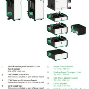 LEXMARK CX961se COLOR LASER ΦΩΤΟΤΥΠΙΚΟ ΜΑΖΙ ΜΕ 2ο ΣΥΡΤΑΡΙ & ΕΡΓΟΣΤΑΣΙΑΚΗ ΒΑΣΗ - Εικόνα 3