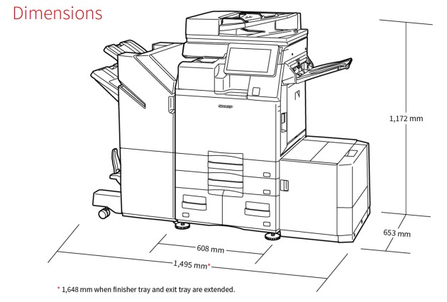 SHARP BP-60C45 COLOR LASER ΦΩΤΟΤΥΠΙΚΟ ΜΑΖΙ ΜΕ 2ο ΣΥΡΤΑΡΙ & ΕΡΓΟΣΤΑΣΙΑΚΗ ΒΑΣΗ - Εικόνα 4