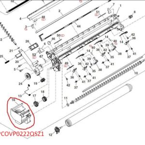SHARP PCOVP0222QSZ1 PROCESS GEAR COVER ORIGINAL - Εικόνα 1