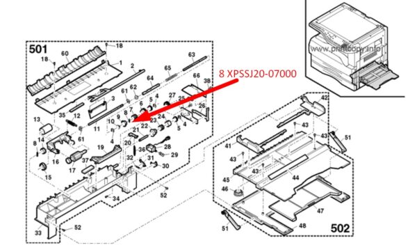 SHARP XPSSJ20-07000 ΠΥΡΟΣ ΓΙΑ ΤΟ CLUTCH