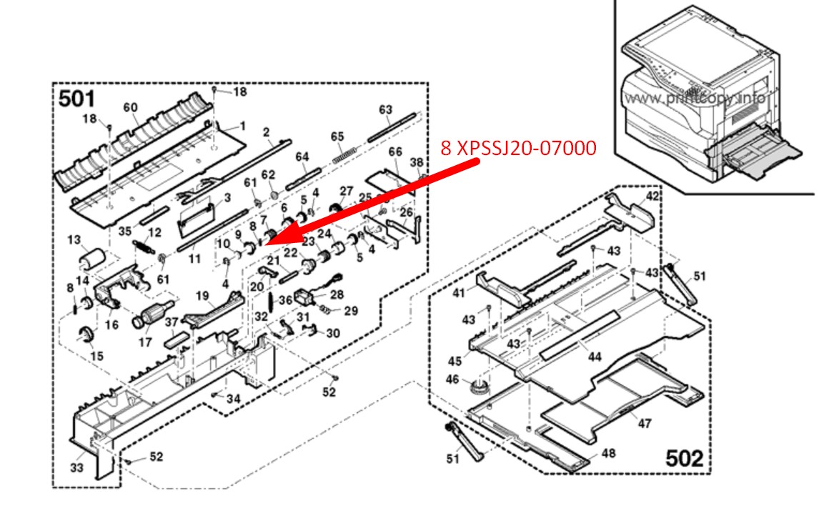 SHARP XPSSJ20-07000 ΠΥΡΟΣ ΓΙΑ ΤΟ CLUTCH - Εικόνα 2