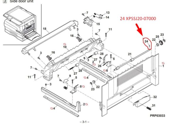 SHARP XPSSJ20-07000 ΠΥΡΟΣ ΓΙΑ ΤΟ CLUTCH