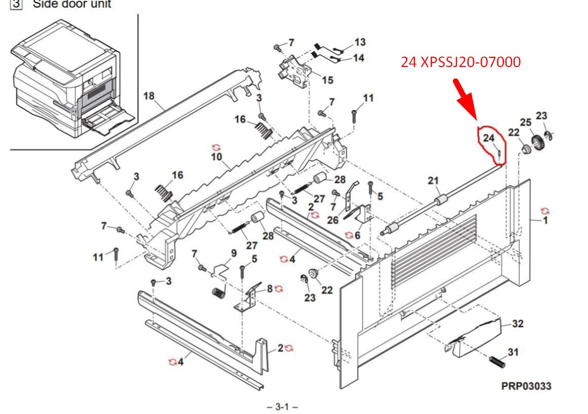 SHARP XPSSJ20-07000 ΠΥΡΟΣ ΓΙΑ ΤΟ CLUTCH - Εικόνα 3